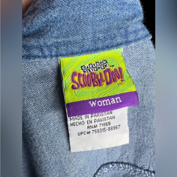 Scooby Doo button down 18/20 1X - Picture 3 of 4